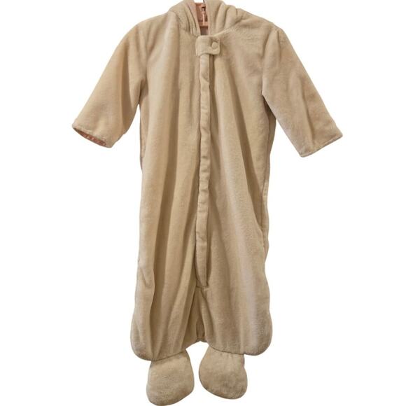 Gymboree 2005 Soft Velour Bunny Bunting Sleep Sack 6 to 12 Months Cream - Picture 1 of 8